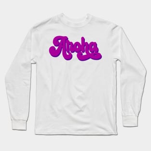 Astro Aroha typography Long Sleeve T-Shirt